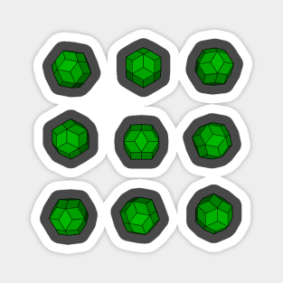 gmtrx seni lawal rhombic triacontahedron matrix Magnet