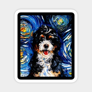 Bernedoodle Night (Portrait) Magnet