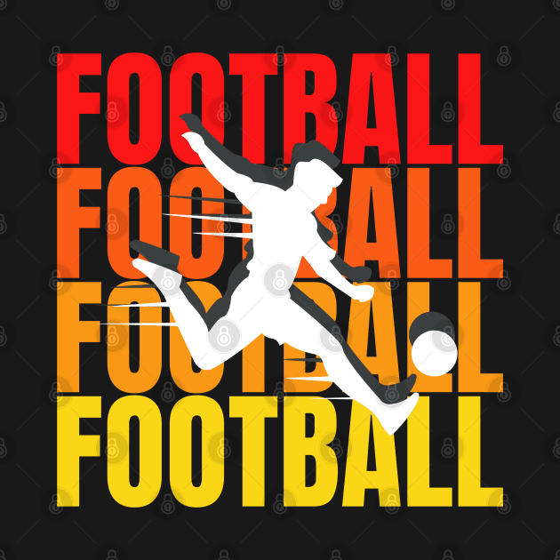 football typographic by LhewyStoreDigitalArt