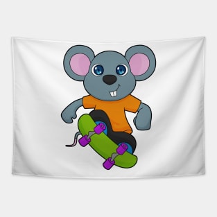 Mouse Skater Skateboard Tapestry