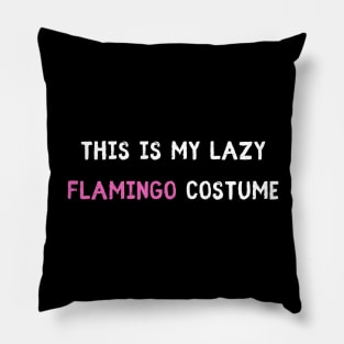 flamingo lazy costume Pillow