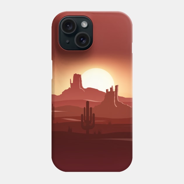 Cactus Landscape, Desert Southwest Succulent, Sedona Arizona Phone Case by CreativeFit