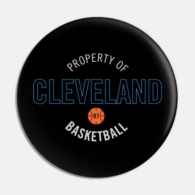 Cleveland Women's Basketball T-Shirt Pin by kwasi81