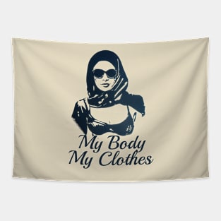 My Body My Clothes Tapestry