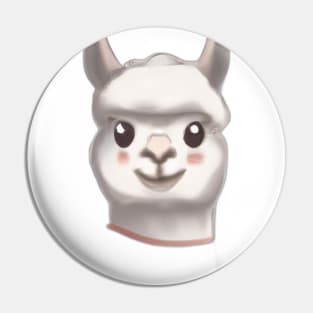 Cute Llama Drawing Pin