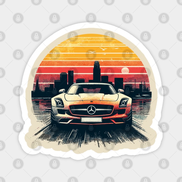 Mercedes Benz SLS AMG Magnet by Vehicles-Art