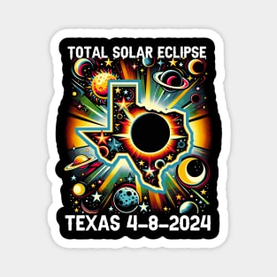 Texas total solar eclipse 08 04 2024 Magnet