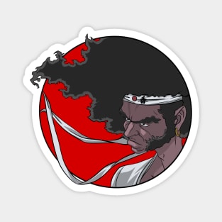 Samurai swordsman Magnet