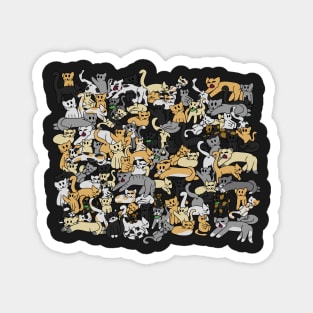 Pile of cats Magnet