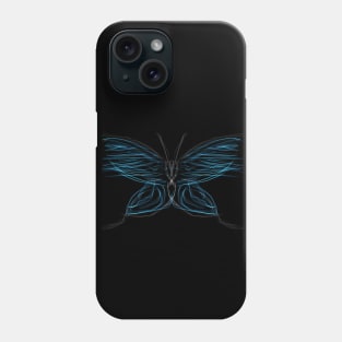 Light blue butterfly Phone Case