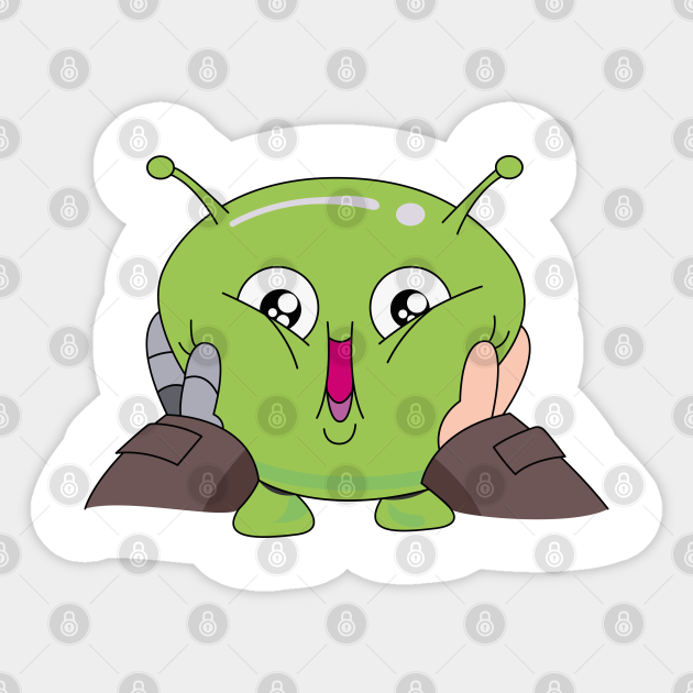 Cute Mooncake Final Space Final Space Autocollant Teepublic Fr