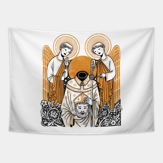 Saint Denis of Paris - Catholic Saints Tapestry by zCAT