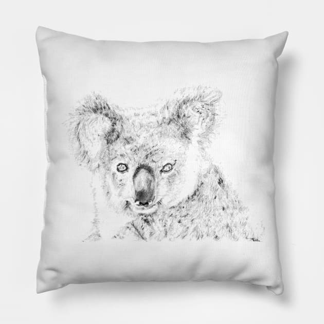 Koala appreciation portrait Pillow by Producer