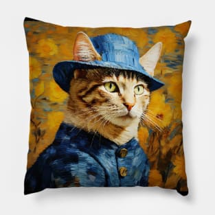 Van Gogh's cat Pillow