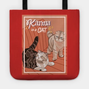 KARMA IS A CAT Tote