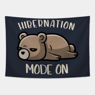 Hibernation Mode On - Funny Lazy Bear Gift Tapestry