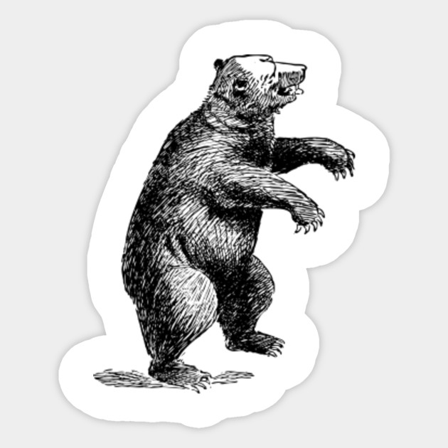 Limited Edition Exclusive Standing Bear Standing Bear Sticker