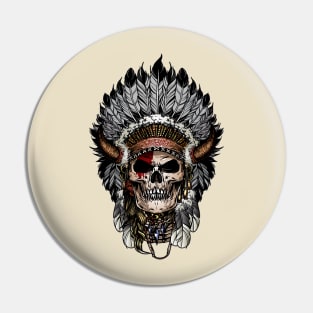 Indian skull Pin