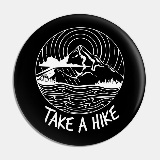 Take a Hike Pin by Thistle Kent