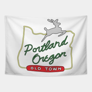 Portland Oregon Sign Tapestry