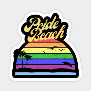 Pride Beach Hawaiian Magnet