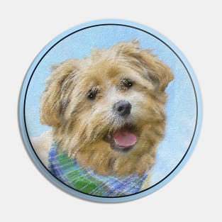 Glen of Imaal Terrier Painting - Original Dog Art Pin