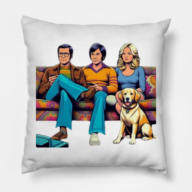 Threes company Pillow by Fashionkiller1