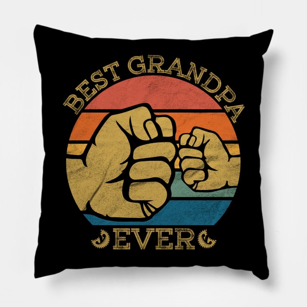 Best Grandpa Pillow by Cooldruck