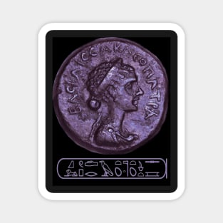 Cleopatra VII coin with cartouche Magnet