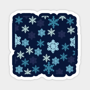 Blue snowflakes Magnet