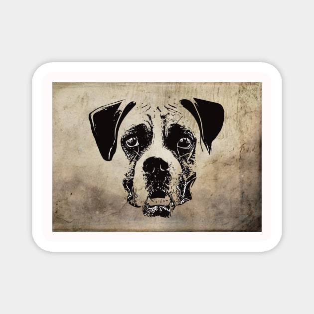 Boxer Dog Magnet by DoggyStyles