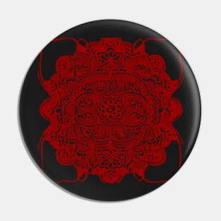 Paisley Print - Crimson Aesthetic Pin