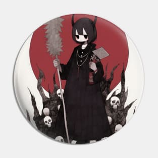 Satanic Priestess Pin