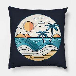 Beach and Surf Time Pillow