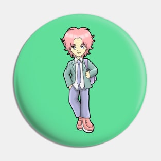 CHIBI ANIME COOL BOY SCHOOL UNIFORM Pin