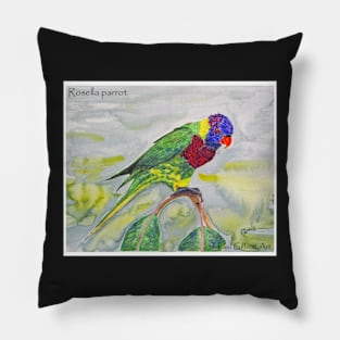 Rosella parrot Pillow