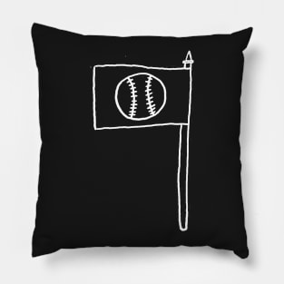 Another Cool Baseball Flag Pillow