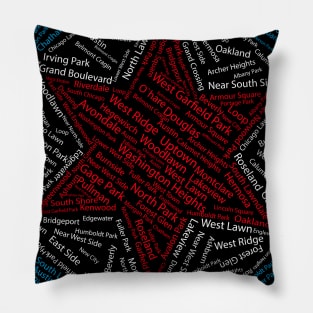 Chicago Neighborhood Star Pillow