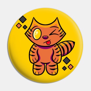 Tiger Wink Pin