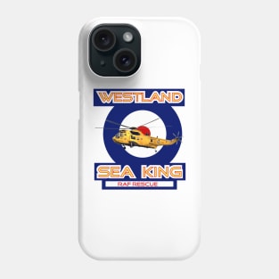 Westland Sea King Search and rescue helicopter in RAF roundel, Phone Case