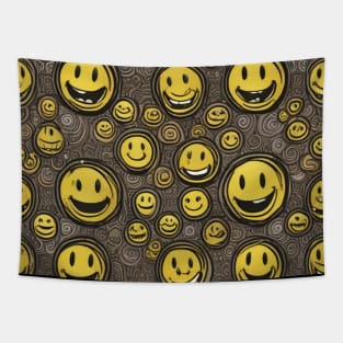 Laughing emoji Tapestry