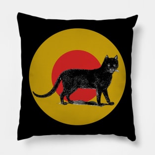 Halloween Black Cat, Signs and Symbols Pillow