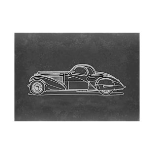 Vintage Automobile Illustration T-Shirt