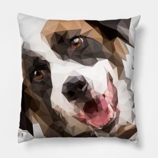 dog lowpoly style Pillow