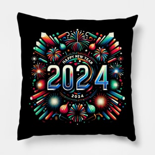 New Years Eve Party Supplies 2024 Happy New Year Fireworks Pillow