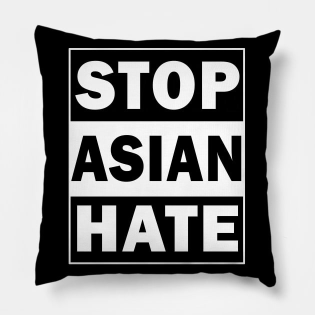 Stop Asian Hate Pillow by valentinahramov