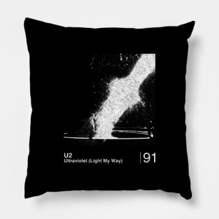 U2 / Minimalist Graphic Design Fan Artwork Pillow