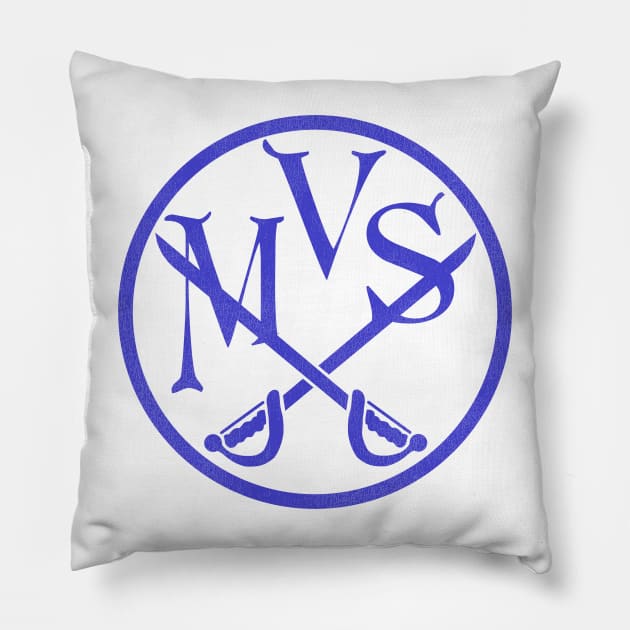 Defunct Miami Valley Sabres Hockey Team Pillow by Defunctland