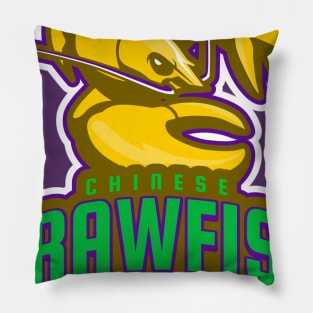 Chinese Crawfish Mardi Gras Edition Pillow