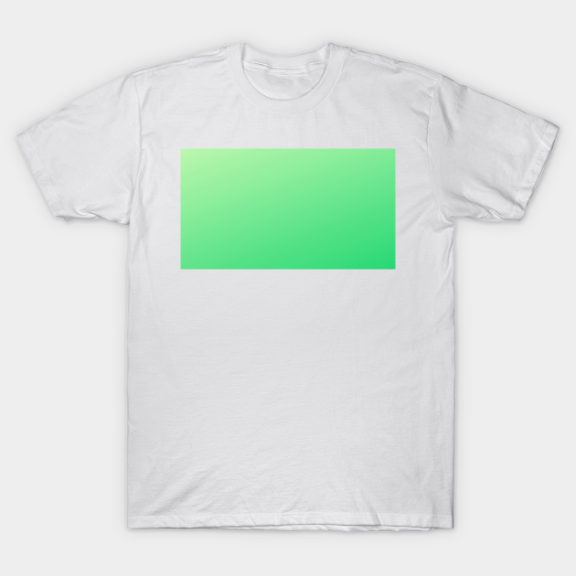 Discover Green Gradient - Solid Green - T-Shirt